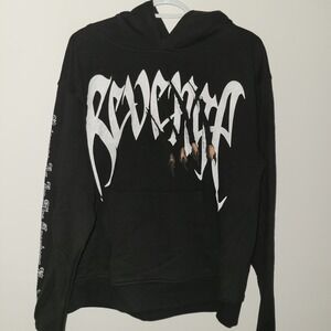 Revenge x City Morgue Arch Logo Claw Hoodie Men's Size Medium Black